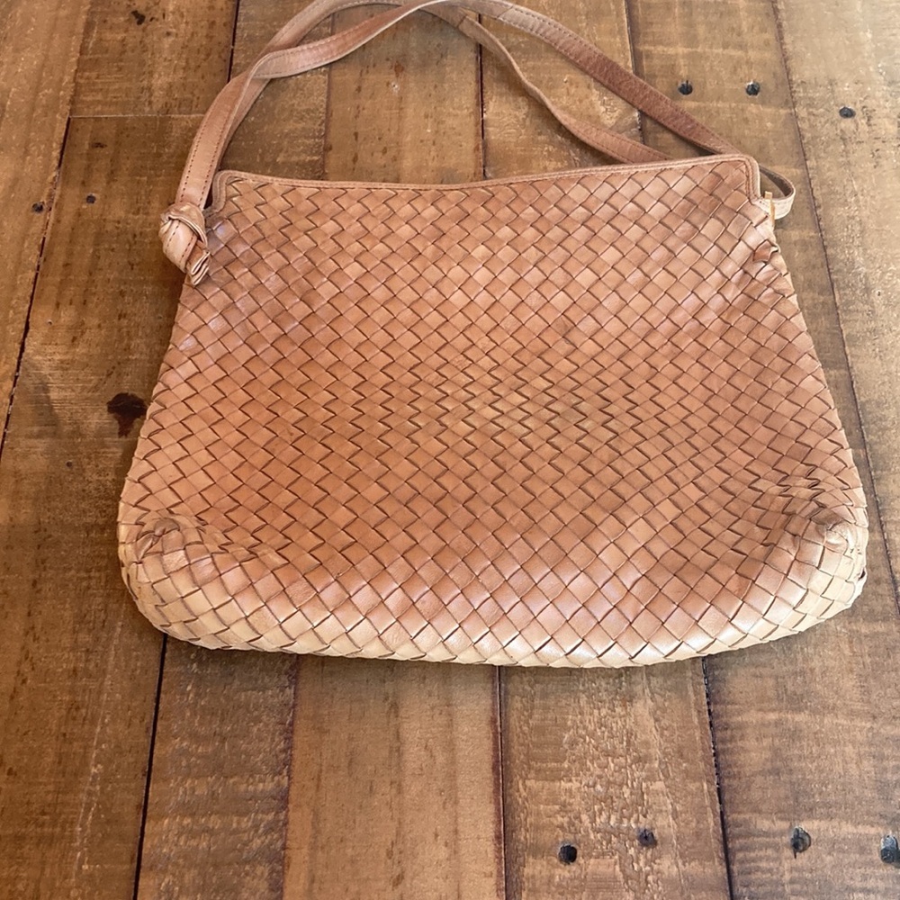 Bottega Venetta Intrecciato nude shoulder bag - Picture 3 of 6